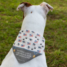 Padrão de Graduação Divertido Americano Cachorro E
