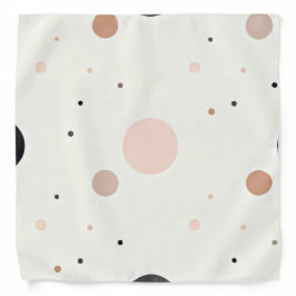 Bandana Padrão de Pontos Mínimo de Inverno, Neutros Macios
