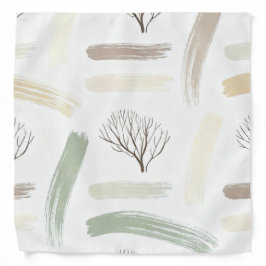 Bandana Padrão Estético de Inverno Minimalista Aconchegant