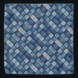 Bandana Patchwork do Faux Denim<br><div class="desc">*Personalize com seu texto.</div>
