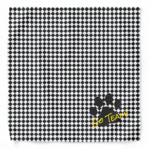 Paw Print Esportes VAI NOME DA EQUIPE! Xadrez Pers