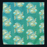 Bandana Peixe azul<br><div class="desc">Blue Fish Bandana por ArtMuvz Illustration. Roupa de Peixe Azul,  camisetas de pesca,  presentes de pescador.</div>