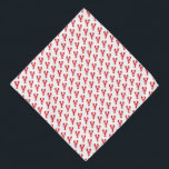 Bandana Pet Costeira Costeira de Lagosta Vermelha<br><div class="desc">Padrão de lagosta vermelha em fundo branco. Pode adicionar texto opcional. Excelente para QUALQUER evento costeiro, Pet Bandana, assar de lagosta, festa na praia, reunião em Maine, tema da festa, lembrança de Viagem. Colorida, Mod, Divertida. Misturar e combinar coleções inteiras de Lobster / Pré-disquete / Fornecimento de Partido / Pet...</div>