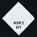 Bandana Pet Grande de Mães de Texto em Branco<br><div class="desc">Bela bandana com texto para comemorar seu BFF!</div>