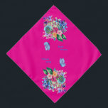 Bandana Pet primavera de boas-vindas<br><div class="desc">Celebre a época de renovação com este vibrante design floral de aquarela! Este estilo pintado à mão captura a essência da beleza da natureza.</div>