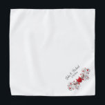 Bandana Presente de Festa de casamento cardíaca<br><div class="desc">A memória bonito para a sua festa de casamento inclui nomes e data</div>