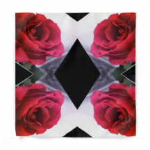 Rosas vermelhas e Diamantes Negros Furoshiki Gift 