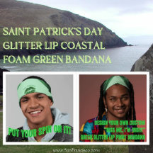 Saint Patrick's Day Glitter Lip Coastal Foam Green