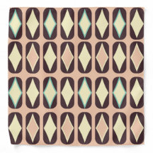 Seamless geometric pattern in dark brown leaf 