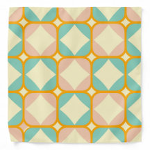 Seamless retro pattern with rounded squares