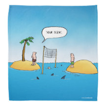 Seu Serviço - Cartoon Engraçado de Voleibol de Tub