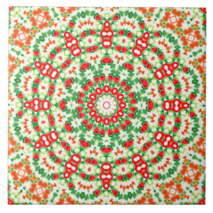 Bandana Shawl, Moça Verde Laranja Brilhante