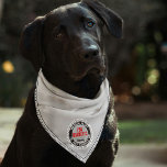 Bandana Sou Cinza de Nome Personalizado de Alerta Médico P<br><div class="desc">Esta cinza altamente visível e bandana preta para cães diabéticos e animais de estimação apresenta uma borda de estampas bonitas e texto de "alerta médico". O texto adicional é personalizável com o nome dos animais de estimação e a preocupação médica e lhe dará tranquilidade em caso de emergência. Fogo, resgate...</div>