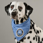 Bandana Sou surdo Alerta Médico Pet Nome Personalizado Azu<br><div class="desc">Esta bandana muito visível e colorida para cães surdos e animais de estimação apresenta uma borda de estampas bonitas e texto "alerta médico" "não me assuste". O texto adicional é personalizável com o nome dos animais de estimação e a preocupação médica e lhe dará tranquilidade em caso de emergência. Fogo,...</div>