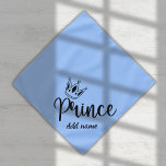 Bandana Tipografia simples e azul Prince com coroa<br><div class="desc">A design mínima desta bandana azul com Príncipe com tipografia coroa é ideal para amantes de animais de estimação. Seu animal de estimação, cão, gato pode vestir para um chá de fraldas ou talvez seu animal de estimação se sinta e age como um príncipe. Escreva o nome dele no bandana...</div>