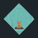 Bandana Urso de Teddy Personalizado Pet Pequeno<br><div class="desc">Fundo lacrimogêneo,  com um ursinho bonito segurando o nome do seu animal de estimação. A cor de fundo é personalizável,  assim como o estilo,  o tamanho e a cor da fonte. Faça o seu próprio!</div>