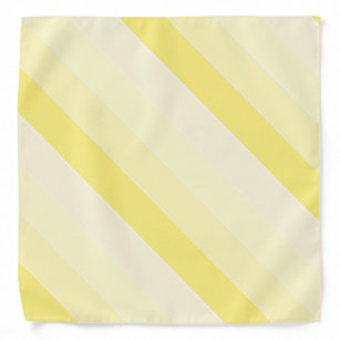 Bandana Vanilla Yellow Striped Modelo Elegante Trendy