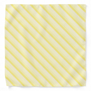 Bandana Vanilla Yellow Stripes Trendy Elegante Modelo