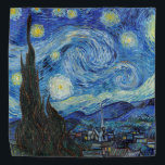 Bandana Vincent Van Gogh Starry Night Vintage Fine Art<br><div class="desc">Vincent Van Gogh Starry Night Vintage Bandana</div>