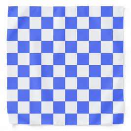 Bandana Xadrez azul-claro clássico visual