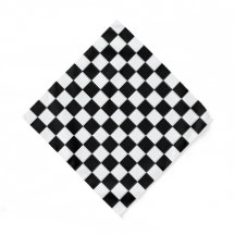 Bandana Xadrez Preto e Branco