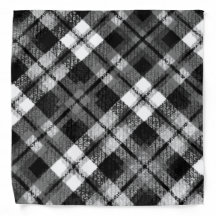 Xadrez Verificação de Tartan Black White Farmhouse