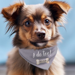 Bandanas de Casamento de Cachorro Azul