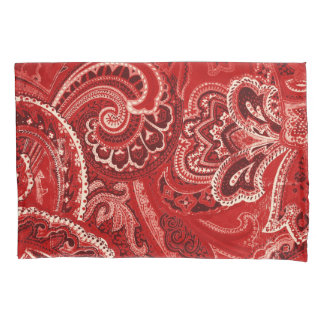 Bandanna retro chique vermelho de Paisley do hippy