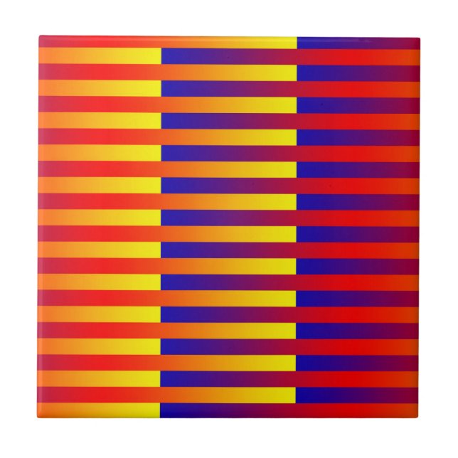 Bandas Amarelas Vermelhas Azuis (Frente)