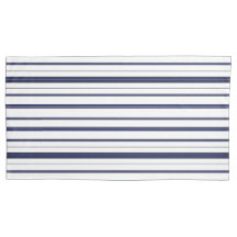 Bandas brancas e azuis - Escuras