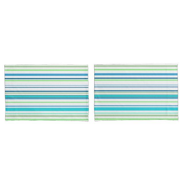 Bandas costeiras de praia brancas e verdes (Frente - conjunto)