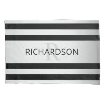 Bandas de Ombre Silver Faux Contemporâneas & Preta