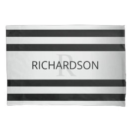 Bandas de Ombre Silver Faux Contemporâneas & Preta