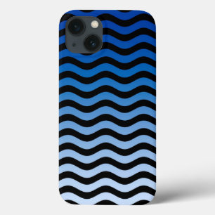 Bandas de onda de gradiente azul