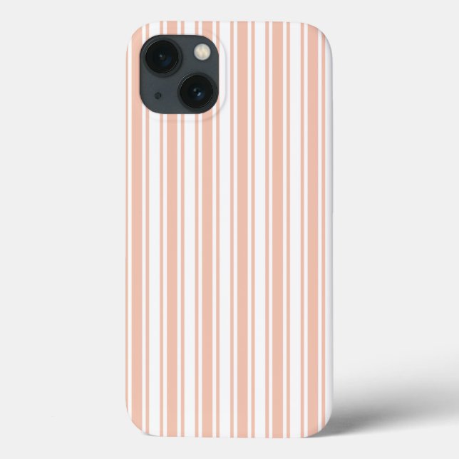 Bandas de pêssego e doces brancas Mala iPhone (Verso)