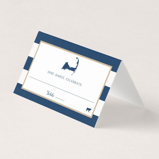 Bandas Douradas Azuis Chatham Casamento de Cabo Co (Frente)