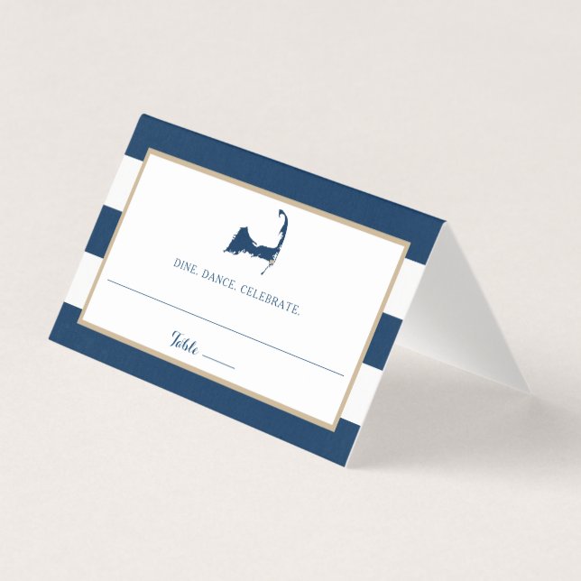 Bandas Douradas Azuis Chatham Casamento de Cabo Co (Frente)