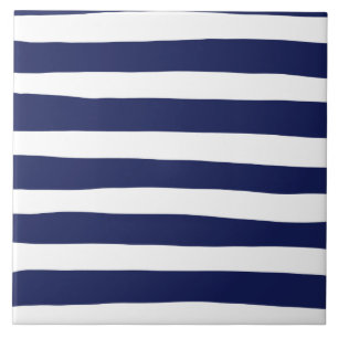 Bandas irregulares - Azul e branco