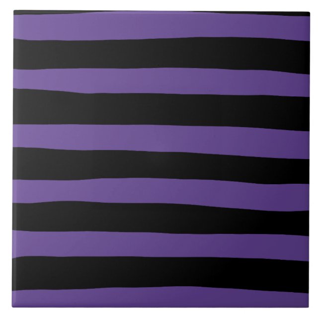 Bandas irregulares em roxo e preto (Frente)
