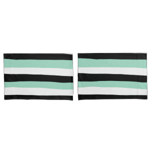 Bandas irregulares - Verde, branco e preto
