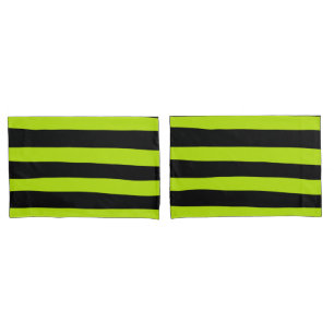 Bandas irregulares - Verde limão e preto