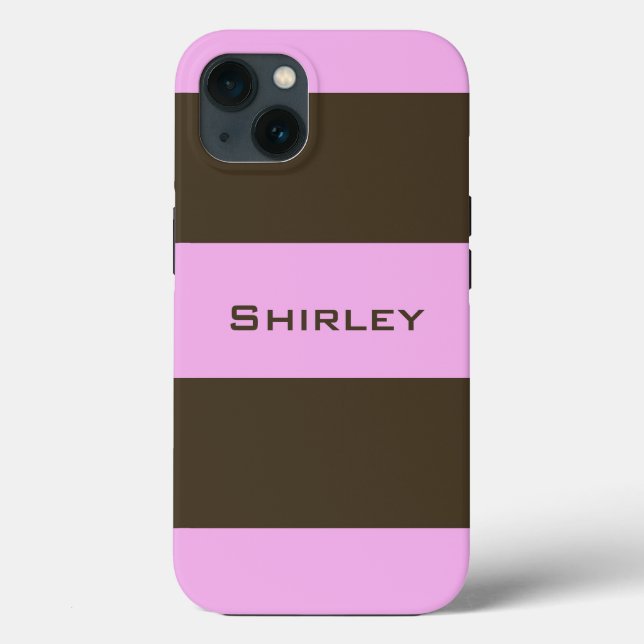 Bandas largas cor-de-rosa e chocolate por STaylor (Verso)