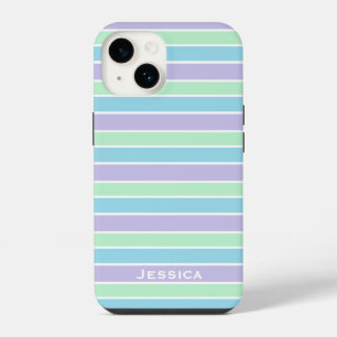 Bandas Verdes Púrpuras de Pastel Personalizadas