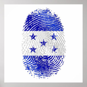 Bandeira 100% do Honduran da impressão digital do