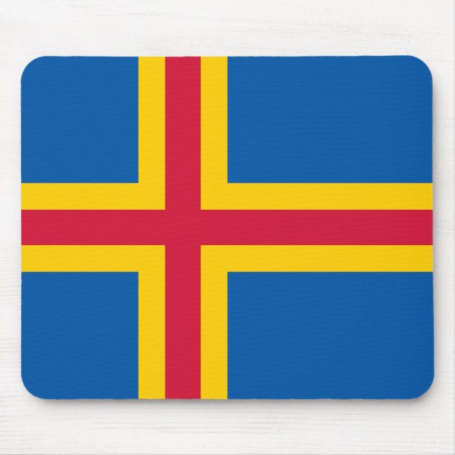 Bandeira Ålandic Mousepad (Frente)