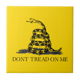 Bandeira Amarela Clássica de Gadsden Não Pise em M