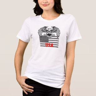Bandeira Americana Águia Careca Gráfica Com EUA