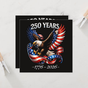 Bandeira Americana Águia de Aniversário de 250 Ano