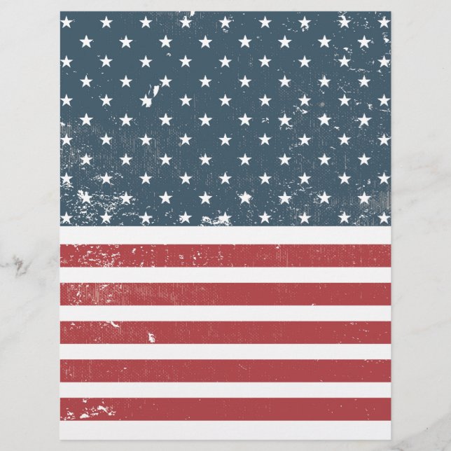 bandeira americana angustiada (Frente)
