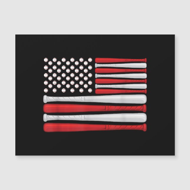 Bandeira Americana Clássica de Basebol - Baseball  (Frente)